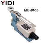 2PCS ME-8104 ME-8112 ME-8108 Waterproof Momentary CNC Limit Switch Electronic Metal 5A/250VAC Roller Rotary Adjustable Lever Arm