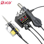 JCD 2-in-1 Soldering Station 750W LCD Digital Display Welding Rework Station for Cell-Phone BGA SMD IC Repair Tools 8898 8586D