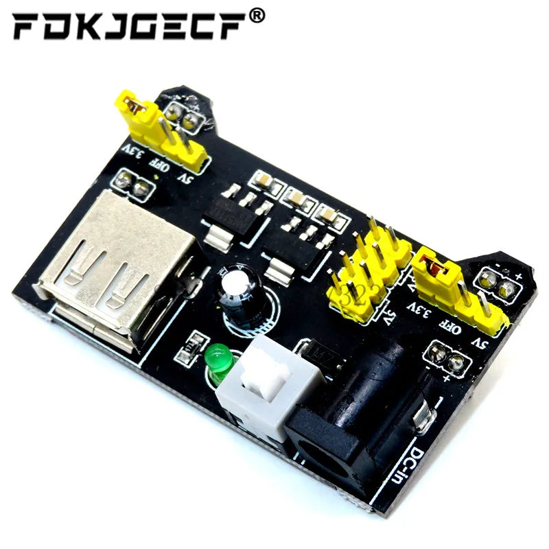 3.3V/5V MB102 Breadboard power module + 65 jumper wires + MB-102 830 points Prototype Bread board for arduino kit