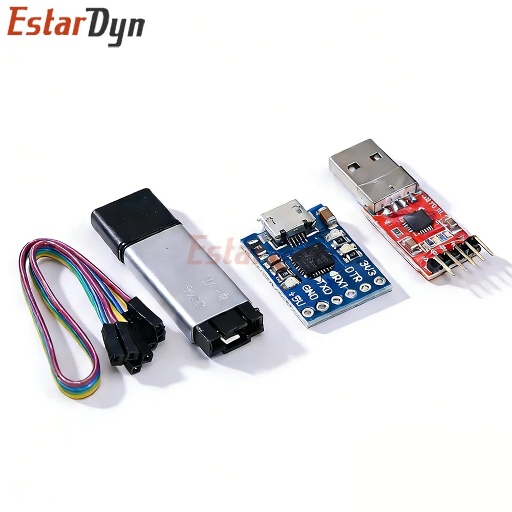 Original CP2102 USB to TTL 5V 3.3V 5PIN Adapter Module for STC ESP8266 ESP32 Serial Communication and Programming
