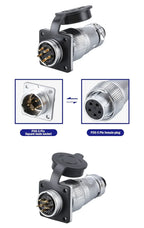 PLS20 Aviation Connector 2/3/4/5/6/7/8/9/10/12Pin Air Carrier Male Female Plug Connector WS20 TP20
