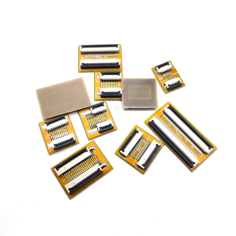 2PCS FFC FPC 0.5mm 1.0mm Flexible Flat Cable Lengthen Extension Board Adapter Board 4P 5P 6P 8P 10P 12P 16P 20P 24P 30P 40P 50P