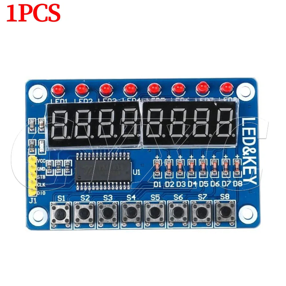 1-10PCS TM1638 Module Key Display For AVR Arduino New 8-Bit Digital LED Tube 8-Bit