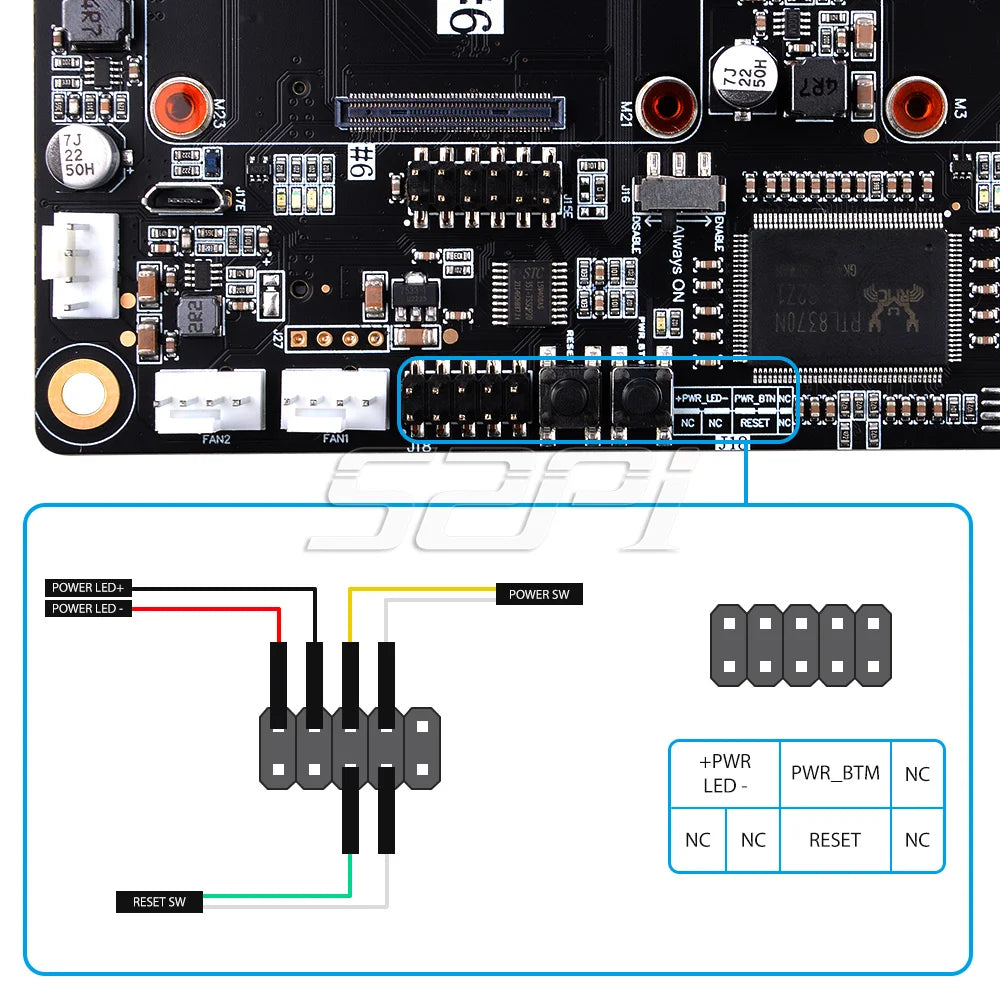 52Pi New DeskPi Super6C Raspberry Pi CM4 Cluster Carrier Mini-ITX Board 6 RPI Compatible CM4 Supported