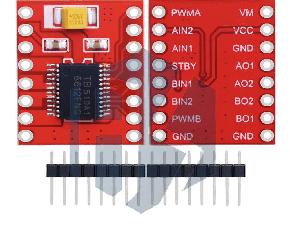 TB6612FNG Dual Motor Driver - 1A Motor Control Module for Arduino Microcontroller, Superior to L298N