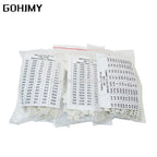 200PCS 660PCS 720PCS 4000PCS 0402 0603 0805 1206 1210 2512 SMD Resistor Kit 10K 100K 1K 1R 100R 220R 1% 5% Assorted Kit
