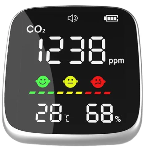 Portable CO2 Temperature Humidity Monitor Air Quality Monitor Infrared NDIR Detector Indoor Outdoor Detection Tools