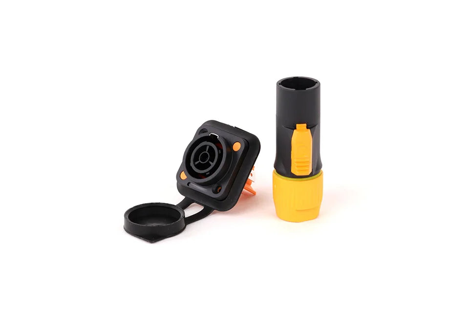 10pcs New 3Pins Waterproof Locking Male Cable Plug Female Chassis NAC3MPX or NAC3MX-W + NAC3FPX + Powercon Connector NAC3FX-W