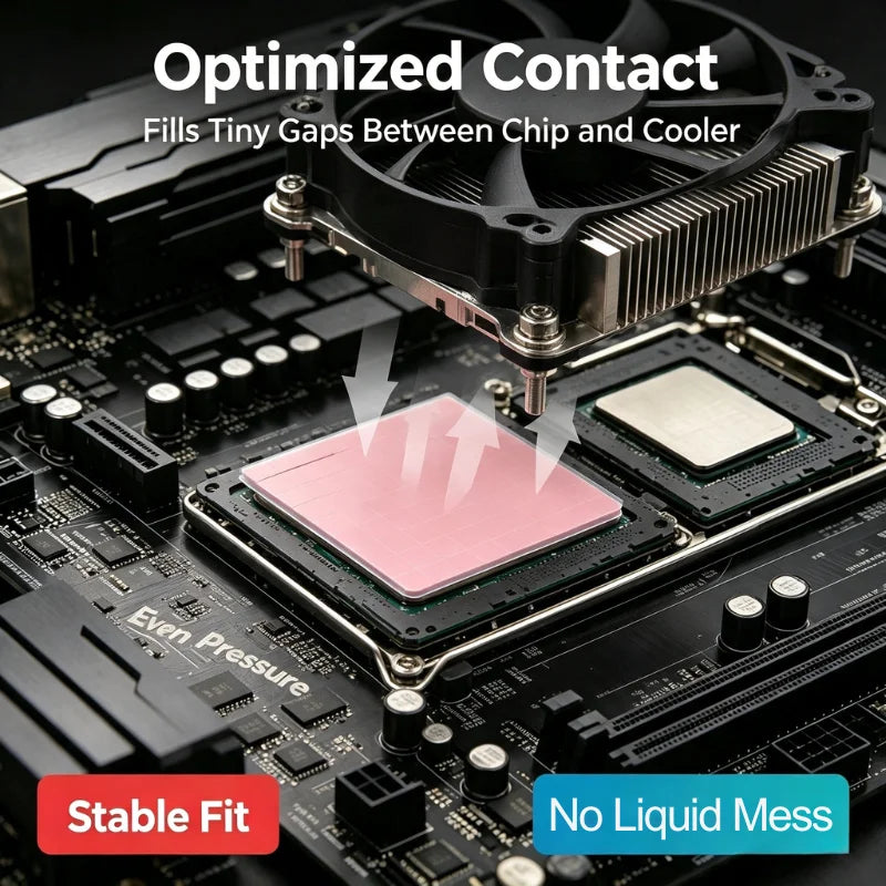 100pcs High Performance 21 W/mK 0.5/1.0/1.5/2.0/2.5mm Thermal Pad GPU CPU Heatsink Cooling Conductive Silicone Pad