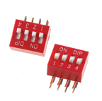 5PCS DIP Switch 2.54MM DA-02 1/2/3/4/5/6/8/10P Horizontal Dial 90 Degrees Plug-in Side Insert Bent Foot Switch New