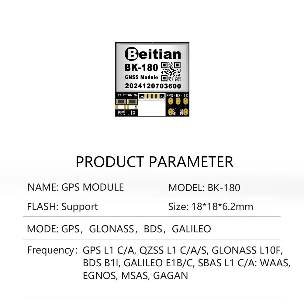 Beitian GPS Module with Compass M8 M9 M10 Ceramic Antenna on-board flight controller FPV GNSS GPS Receiver Antenna Module Ublox