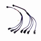 2pcs 2pin 3Pin 4Pin SM Splitter 1 To 2 3 4 LED Connector JST Male Female Connector Wire Cable For WS2812 WS2811 WS2801 Led Strip