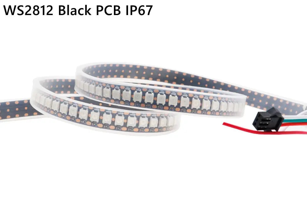 1-3M WS2812B WS2815 LED Strip 144 Pixels/LEDs/m Addressable IC Smart 5050 RGB LED Strip Light IP30/IP65/IP67 DC5V/12V