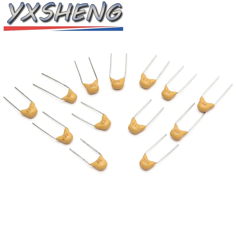 50Piece 50V 0.1uF~10uF Multilayer Ceramic Capacitor (104~106) 0.15uF 0.22uF 224 0.33uF 0.47uF 474 0.68uF 1uF 2.2uF 225 4.7uF 475