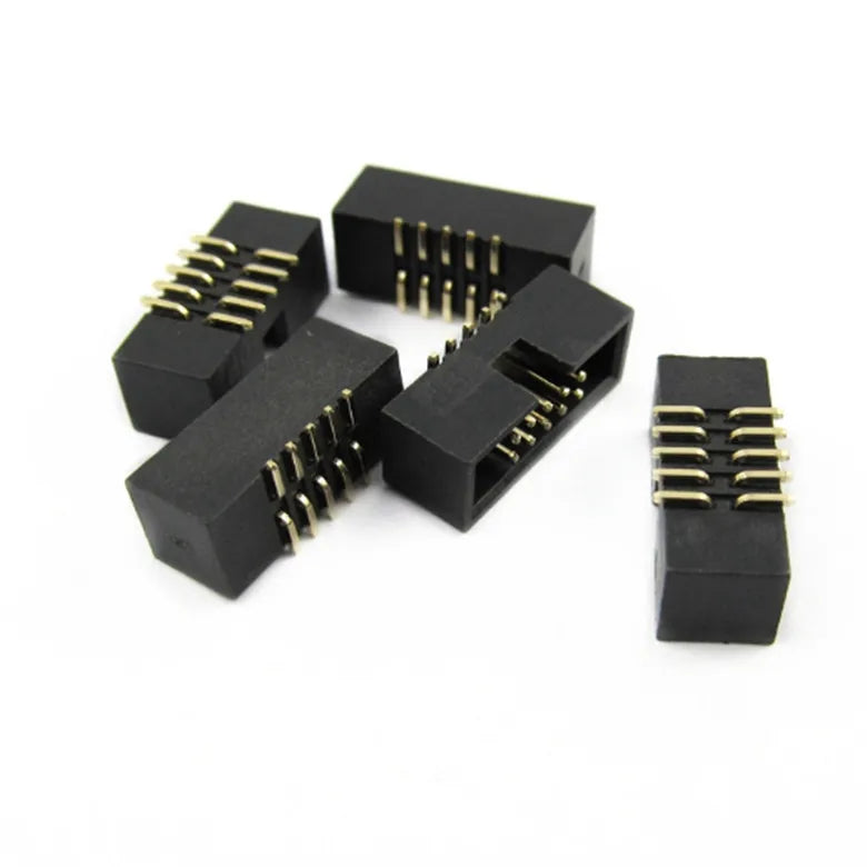 10pcs DC3 1.27/2.0/2.54mm DIP Straight RA Right Angle SMT Double Row 6/8/10/20/30/40/50P ISP Male Pin IDC JTAG Socket Box Header