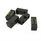 10pcs DC3 1.27/2.0/2.54mm DIP Straight RA Right Angle SMT Double Row 6/8/10/20/30/40/50P ISP Male Pin IDC JTAG Socket Box Header