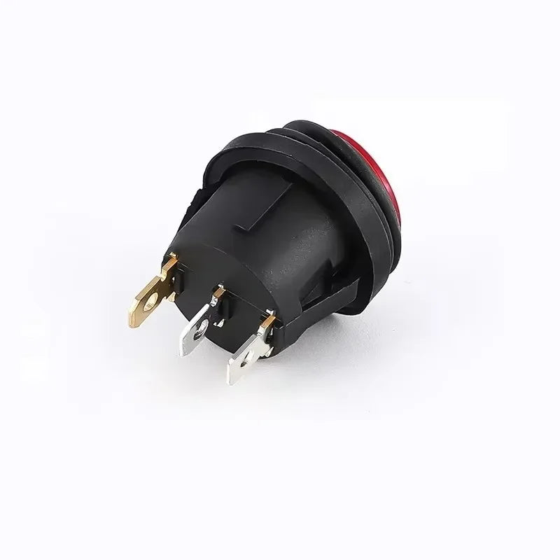 KCD1 Waterproof Round Button Rocker Switch KCD1 Boat-shaped Switches Push Button Switch ON OFF with Light 12V 220V