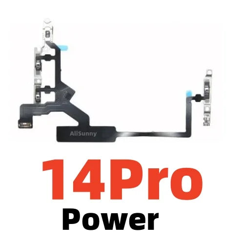 Power Flex Cable for iPhone 14 Plus 15 13 Pro Max 11 12 Volume Flex Ribbon Tape Side Button Distance Ambient Fix Parts