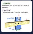 USB To RS485 RS422 RS232 TTL Industrial Converter CDSENET E810-U Series FT232 3.3/5V Power Signal Isolation Type-C