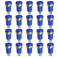 20PCS Insulated Safety 32A 4mm Banana Socket Terminal 5 Colors Female Jack Panel Mount Socket Binding Post Wire Connector