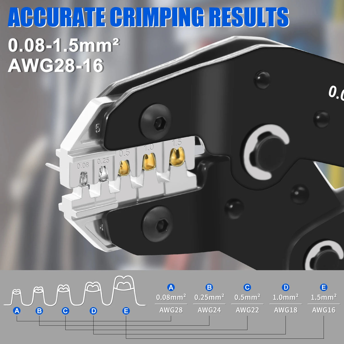 SN-58B Pro Wire Crimping Plier for JST PH 2.0mm,XH 2.5mm,VH 3.96mm,JWPS 4.0mm&Dupont Open Barrel Terminals Crimper=SN2549+SN58B