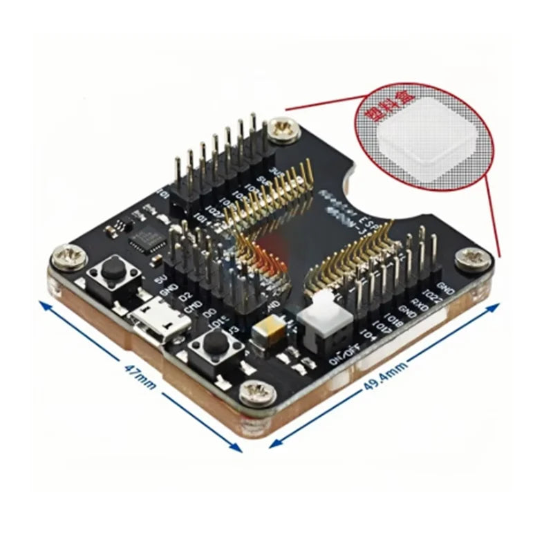 ESP8266 ESP-WROOM-32 ESP32-WROVER Development Board Test Programmer Socket Downloader for ESP-01 ESP-12F ESP-07S ESP-12S ESP32