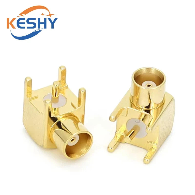 1-10PCS MCX MMCX Male Female PCB Mount Straight RF Coax Connector Right Angle 90-Degree Goldplated Welding Terminal