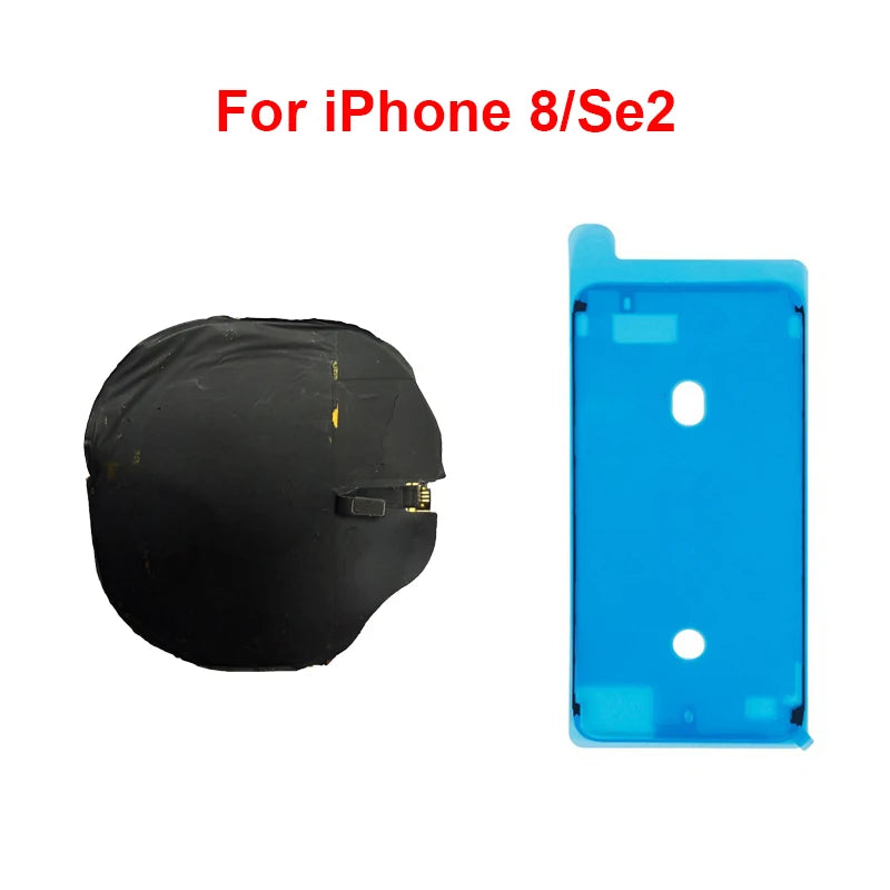 Replacement Wireless Charging Coil NFC Antenna & Volume Flex Cable Compatible with iPhone 8/8P/X/XS/XR/11/12 Mini/Pro Max/SE2