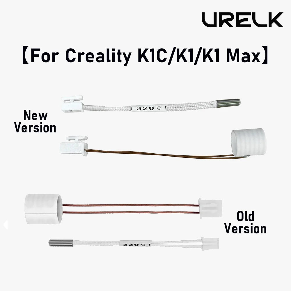 New Version K1C Ceramic Heating Tube Thermistor Temperature Sensor for K1 SE K1 MAX 3D Printer Hotend Accessories Parts