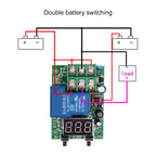 Relay Switch Controller DC 6~80V Voltage Detection Charging Discharge Monitor with Case Digital display DC voltage detection