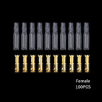 200PCS 50 Set 3.9mm Male Female Motorcycle Bullet Connector Socket Classic TerminalS For Cable Wire of 1.0 mm to 2.5 mm