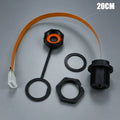 Type-C Threaded FPC Waterproof Plug Snap On Data Connector Industrial Grade USB 3.1 Type C Socket with 10CM/20CM Cable IP68