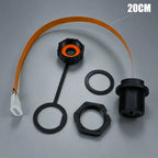 Type-C Threaded FPC Waterproof Plug Snap On Data Connector Industrial Grade USB 3.1 Type C Socket with 10CM/20CM Cable IP68
