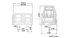 10Pcs KF301 Straight Pin 2P 3P 4P 5P 6P Screw PCB Terminal Blocks Pitch 5.0mm Connector Assortment Kit KF-301