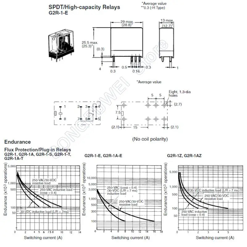 20Pcs/Lot Power Relays G2R-1-E 12VDC 24VDC 8PIN 16A 250VAC 30VDC SPDT G2R-1-E-5VDC G2R-1-E-12VDC G2R-1-E-24VDC 100% Original New