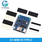 ESP8266 ESP-12 ESP-12F ESP32 CH340G CH340 V2 USB WeMos D1 Mini PRO V3.0.0 WIFI Development Board NodeMCU Lua IOT 3.3V With Pins