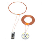 100mm Type-C USB Wireless Power Supply Module Transmitter Coil + Induction Receiver Lamp LED Light for Model Magnetic Levitation