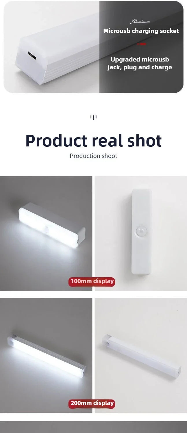 Usb LED Bar Lights Sensor Light Led Rechargeable Wireless Night Lights Leds for Lighting Strip Bars Desk Lamp Under Cabinet