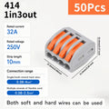 55PCS/100Pcs Electrical Wire Connector Kit 2/3/4/5 Port Lever Compact Splicing Terminal Block Reusable for Electrical Wiring