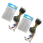 MB102 Breadboard Kit 400/830 Points Solderless PCB Bread Board Jumper Wires Cable Board Dupont Wire for Arduino Kit DIY