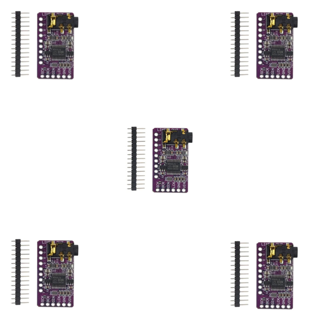 PCM5102 PCM5102A DAC Sound Card Board pHAT 3.5mm Stereo Jack 24 Bits Digital Audio Module for Raspberry Pi Beyond