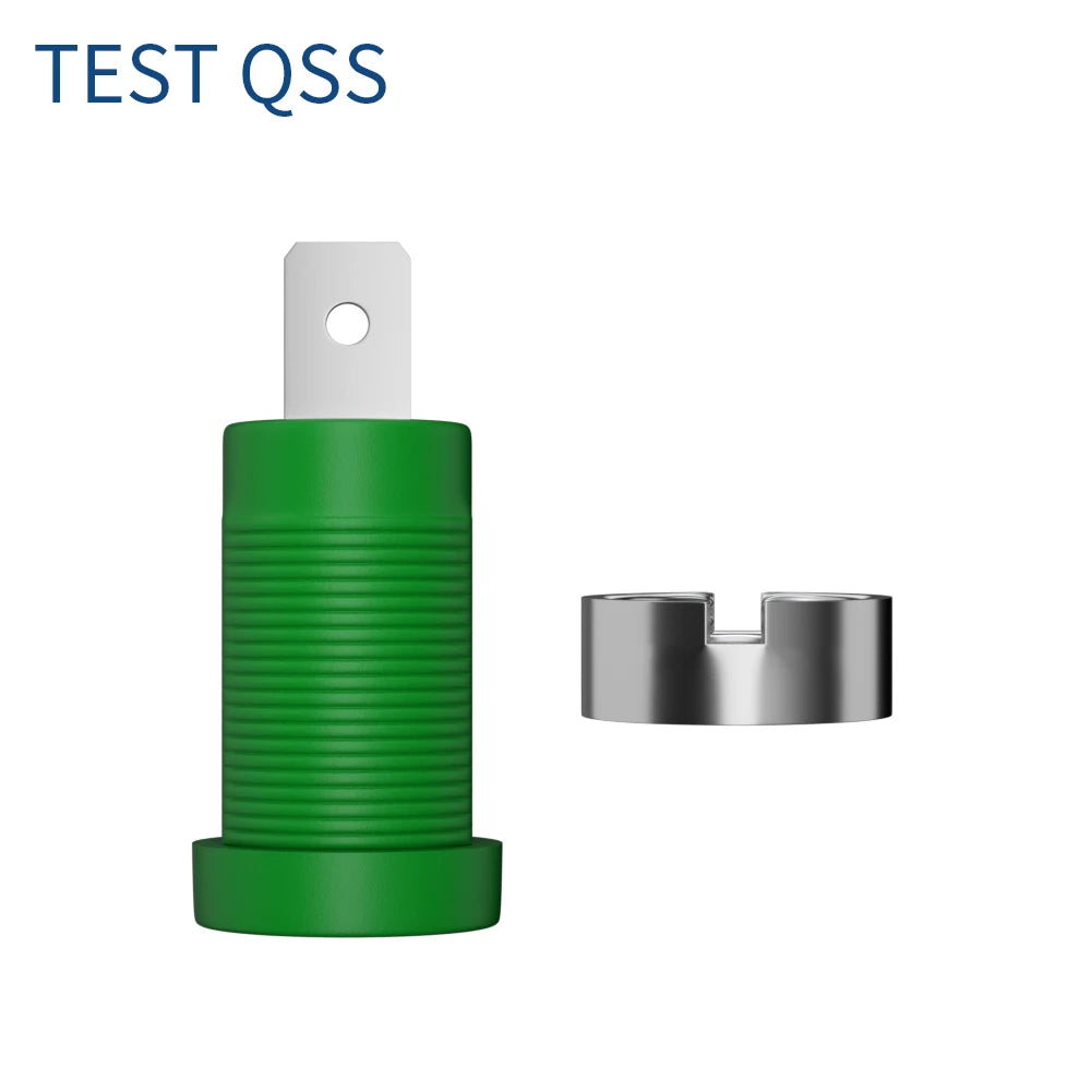 QSS 10pcs 4mm Safety Banana Socket Panel Socket Banana Plug Jack Electrical Connector Tool