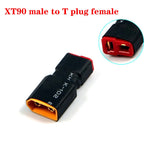 XT60 XT90 Plug Male / Female To T Plug Female / Male Connector Conversion Adapter No Wire for RC Airplane Quadcopter Parts