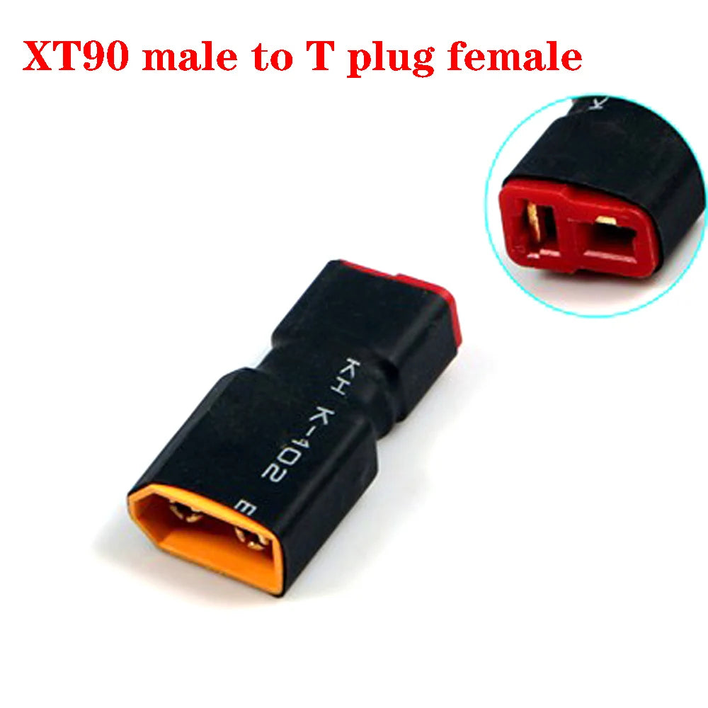 XT60 XT90 Plug Male / Female To T Plug Female / Male Connector Conversion Adapter No Wire for RC Airplane Quadcopter Parts