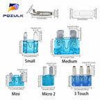 12V Mini Small Medium Size Car Fuse Holder Add-a-circuit TAP Adapter with 10A Standard ATM Blade Fuse Take Electrical Appliances