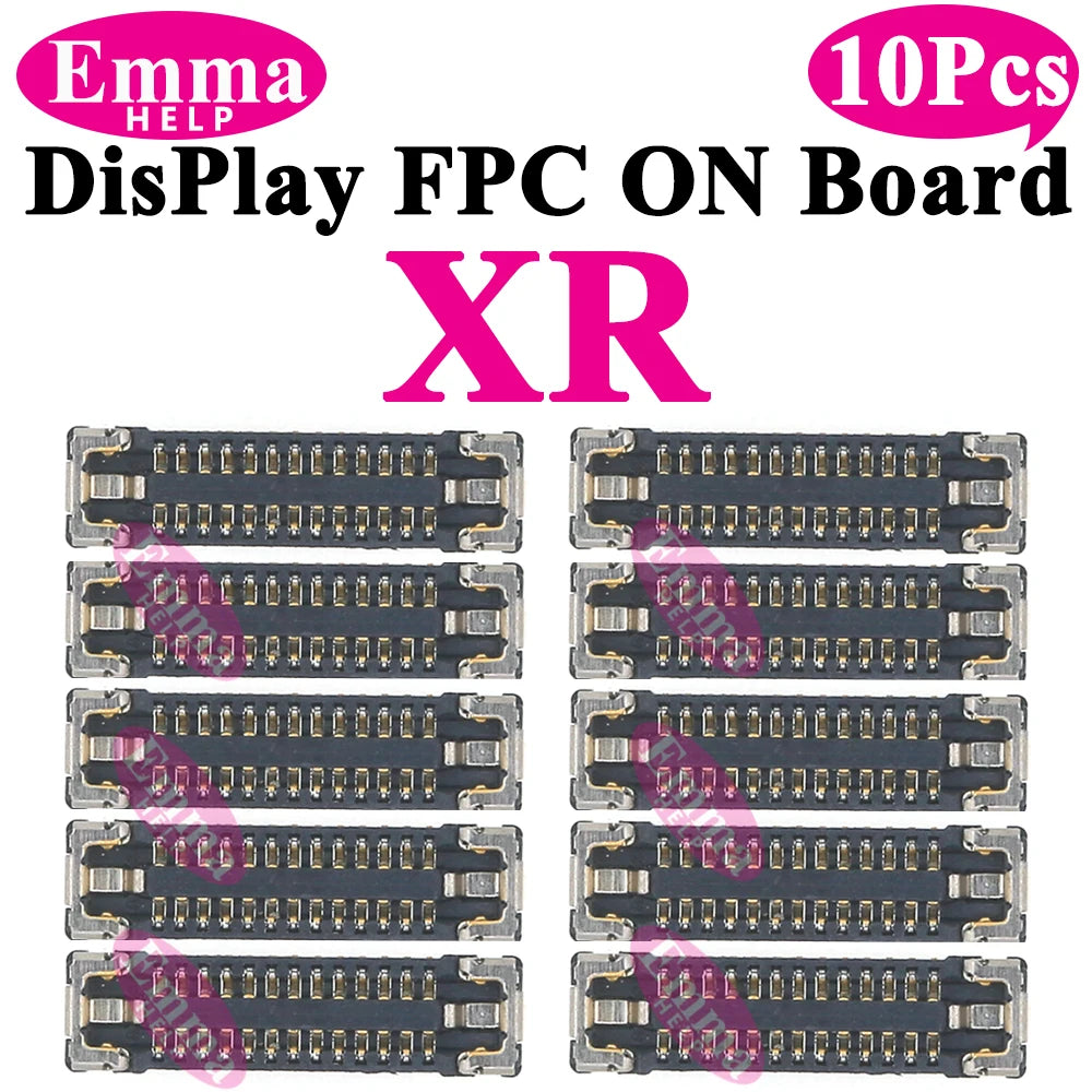 10Pcs LCD Display FPC Connector On Motherboard Screen Logic Board For iPhone 14 13 15 Pro Max Plus 11 12Promax 13Pro XR X XS