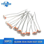 50PCS Photo Light Sensitive Resistor GL5506 GL5516 GL5528 GL5537 GL5539 Photoresistor Kit Photoconductive Resistance