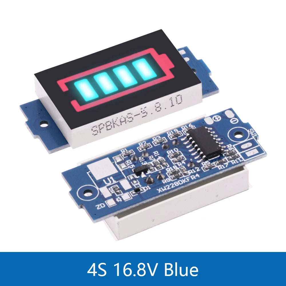 1S 2S 3S 4S 6S 7S 8S Series Lithium Battery Capacity Indicator Module Display Electric Vehicle Battery Power Tester Li-po Li-ion