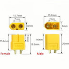 50/100 Pair XT60 XT-60 XT 60 XT30 XT90 T Plug Male Female Bullet Connectors Plugs For RC Lipo Battery Wholesale Dropship