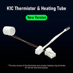 New Version K1C Ceramic Heating Tube Thermistor Temperature Sensor for K1 SE K1 MAX 3D Printer Hotend Accessories Parts